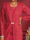 Sz 8 Ashro Red Formal Wedding Church Party Deshonna Lace Rhinestone Jacket Dress