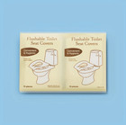 50pcs Flushable Disposable Toilet Seat Covers For Travel And Public Restrooms