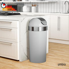 Umbra Venti Kitchen Trash Can With Swing Top Lid  Large 16-gallon  62 L  Capacit