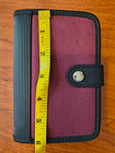Address Phone Book Notepad Vintage With Card Holders 6x4 Red   Black