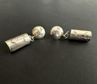 Rare Whirling Logs 1-5 8    Dangle Earrings Navajo Sterling Silver Post 243