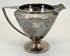 Antique Art Deco Sterling Hand Hammered M Whiting   Company Creamer   Sugar Set