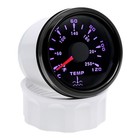 52mm Black Water Temperature Gauge 7 Colors Led Waterproof For Marine Boat Car 