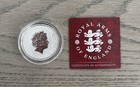 Gibraltar Royal Arms 2018 1lb 1oz Silver Reverse-proof Colorized Purple  201 500