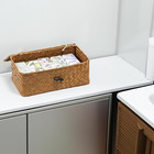 Wicker Storage Basket With Lid  Natural Seagrass Storage Baskets For Organizing 