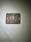 Vtg 1944 California Bicycle License Plate Long Beach   Lbbl 
