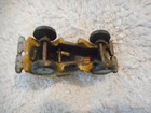Vintage Cast Iron Antique Arcade Style 1920 Yellow Taxi