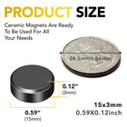 70pcs Rare Earth Magnets For Crafts  Round Disc Ceramic Magnets With Adhesive Ba