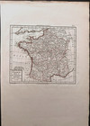 1801 Nice France Military Government Antique Map  Hand Colored  Large   Dated