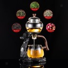Glass Automatic Lazy Tea Set Drip Pot High Borosilicate Glass For Office