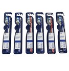 Lot Of 6 Oral-b Healthy   Clean Full Head Toothbrush  Soft Bristles  Red Blue