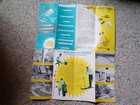 Vintage San Bernardino County Ca Brochure Illustrated Map Skiing Sailing Beach  
