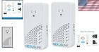 Powerline Ethernet Adapter Kit - Pass-through Outlet  Fast 2000 Mbps Streaming