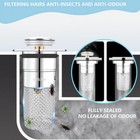 2x Bathroom Sink Stopper Pop Up Drain Filter Hair Catcher For Kitchen Wash Basin