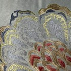 Croscill Home Throw Pillow Embroidered Floral  Designer 14 X 14 In  Blues Greens