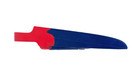 Yucca Fins Patrollers - Standard Flex  blue   Red  Bodysurfing Swim Fins