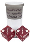 Genuine Stratosphere Las Vegas Casino Craps Dice Pair Red Frosted Mixed  s