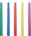 44 Colorful Hanukkah Menorah Candles - Bright  Standard Size  Kosher Certified