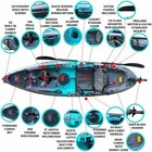 Assemble Fishing Kayak  Brand New  Super Light  Orange And Black  Convience