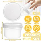 Isusser 10 Pack 3 5 Inches  l  X 2 5  w  X  h   Clear White