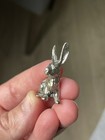 Easter Bunny Rabbit Hare Vintage 1978 Miniature Pewter