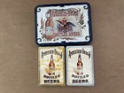 Vintage Anheuser-busch Bottled Beers Double Deck Playing Cards W Tin Sealed 1988