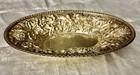 Antique S  Kirk   Son Baltimore Coin Silver Dish 11 Oz Repousse Monogrammed 6 5 