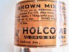 Vintage Medicine Bottle Brown Mixture Opium Empty Holcomb Drug Memphis Tn  6 Oz