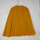 Vintage Crushed Velvet Womens Cape Lined Butterscotch Color One Size