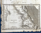 1809 Map Of Egypt Antique Engraved 11 x 16 5  Vellum Egyptian Africa  Nile River