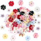 120 Pcs Mini Artificial Flowers  Small Fabric Fake Flower Heads  Small Fake