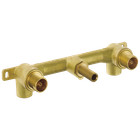 Delta Ara 2-handle Wall-mount Rough Brass-certified Refurbished