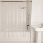 Clear Shower Curtain Liner Anti-bacterial Peva 70x71 Water Repellent Mainstays