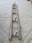 Chippy Architectural Wood Hanger Wall Mounted Coat Hat Rack Folding Metal Hooks