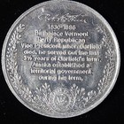 Chester A Arthur 21st President Vintage Biographical Token Medal Coin