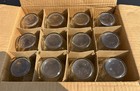 12-vtg Kerr Country Kitchen Jelly Jars 12 Oz Fruit Pattern In Box  115  No Caps
