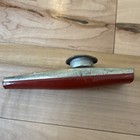 Vintage Metal Kazoo In Red   Silver Tone - Classic Metal Construction
