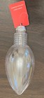 Plastic Fillable Clear Lightbulb Christmas Ornament Bnwt