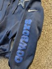 Nike Dallas Cowboys Hoodie Mens Xl Blue Therma-fit Full Zip Authentic Nfl Logo
