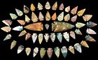    52 Pc Lot Flint Arrowhead Ohio Collection Project Spear Points Knife Blade   