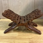 Ornate Wooden Book Or Bible Holder Vintage