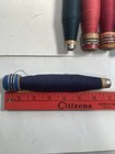 Wrapped Wood Quills  6 Different Colors  Bobbins  Spools  Threaded  Textile