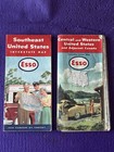 Lot Of  10  Vintage Esso And Gulf Road Maps