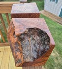 Burl Wood Bookends Book Ends Vintage Big Heavy High Quality Stunning Beauty 