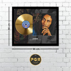Bob Marley Legend Gold Record Wall Art Vinyl Decor Reggae Music