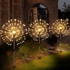 Solar Yard Lights Outdoor Garden Waterproof Path Lawn Decor 150led Firework 