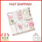 Stamperia Intl Letters   Flowers Double Sided Paper Pad  10 pack   12  X 12  pin