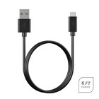 Black Color 5 Feet Long Usb Data   Charger Cable Micro-usb Connector Cord Wire