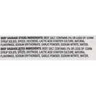 Old Wisconsin Gluten Free Beef Sausage Sticks 26oz Resealable Bag