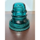 Vintage Hemingray No 40 Aqua Blue Glass Insulator Drip Edge Collectible Teal